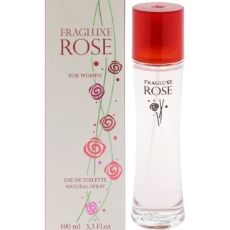 Fragluxe Rose by Fragluxe for Women - 3.3 oz EDT Spray - Fresh Bloom Skin - Premium Skincare Solutions for Nourished, Hydrated, and Radiant Skin Every Day