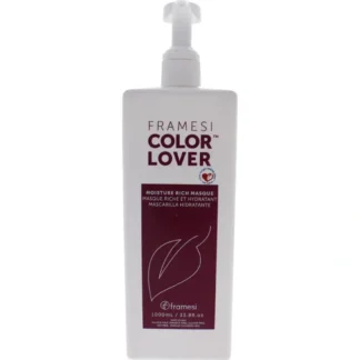 Framesi Color Lover Moisture Rich Masque by Framesi for Unisex - 33.8 oz Mask - Fresh Bloom Skin - Premium Skincare Solutions for Nourished, Hydrated, and Radiant Skin Every Day