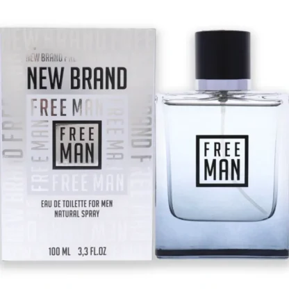Free Man by New Brand for Men - 3.3 oz EDT Spray - Fresh Bloom Skin - Premium Skincare Solutions for Nourished, Hydrated, and Radiant Skin Every Day