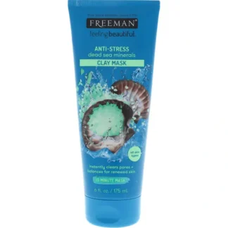 Freeman Feeling Beautiful Facial Anti-Stress Mask Dead Sea Minerals by Freeman for Unisex - 6 oz Mask - Fresh Bloom Skin - Premium Skincare Solutions for Nourished, Hydrated, and Radiant Skin Every Day