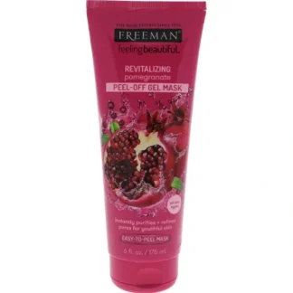 Freeman Feeling Beautiful Revitalizing Peel-Off Gel Mask Pomegranate by Freeman for Unisex - 6 oz Mask - Fresh Bloom Skin - Premium Skincare Solutions for Nourished, Hydrated, and Radiant Skin Every Day