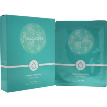 Freeze 24.7 Intense Hydrating Face Mask by Freeze 24.7 for Unisex - 8 x 1 oz Gel Mask - Fresh Bloom Skin - Premium Skincare Solutions for Nourished, Hydrated, and Radiant Skin Every Day