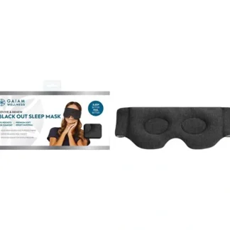 Gaiam Revive and Renew Black Out Sleep Mask - Fresh Bloom Skin - Premium Skincare Solutions for Nourished, Hydrated, and Radiant Skin Every Day