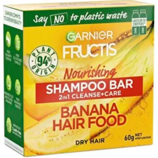 Garnier Fructis Banana Hair Food 2in1 Shampoo Bar 60g - Fresh Bloom Skin - Premium Skincare Solutions for Nourished, Hydrated, and Radiant Skin Every Day