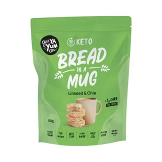 Get Ya Yum On (90 sec Keto) Bread In A Mug Linseed & Chia 50g - Fresh Bloom Skin - Premium Skincare Solutions for Nourished, Hydrated, and Radiant Skin Every Day