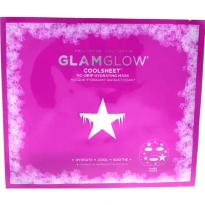 Glamglow Coolsheet No-Drip Hydrating Mask by Glamglow for Unisex - 1 Pc Mask - Fresh Bloom Skin - Premium Skincare Solutions for Nourished, Hydrated, and Radiant Skin Every Day