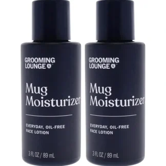 Grooming Lounge Mug Moisturizer Face Lotion by Grooming Lounge for Men - 3 oz Lotion - Pack of 2 - Fresh Bloom Skin - Premium Skincare Solutions for Nourished, Hydrated, and Radiant Skin Every Day
