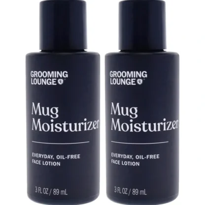 Grooming Lounge Mug Moisturizer Face Lotion by Grooming Lounge for Men - 3 oz Lotion - Pack of 2 - Fresh Bloom Skin - Premium Skincare Solutions for Nourished, Hydrated, and Radiant Skin Every Day