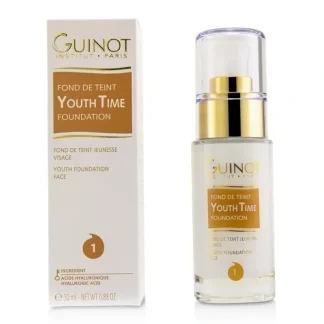 Guinot Youth Time Face Foundation - # 1 30ml/0.88oz - Fresh Bloom Skin - Premium Skincare Solutions for Nourished, Hydrated, and Radiant Skin Every Day