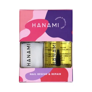 Hanami Nail Polish Collection Treatment Rescue & Repair 9ml x 2 Pack (contains: Rescue Me Oil & Repair Me Gel) - Fresh Bloom Skin - Premium Skincare Solutions for Nourished, Hydrated, and Radiant Skin Every Day