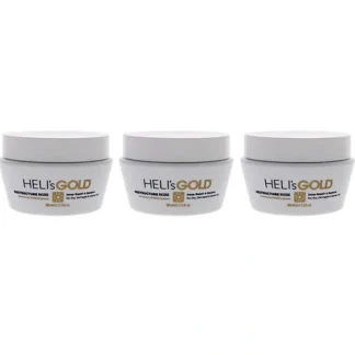 Helis Gold Restructure Masque by Helis Gold for Unisex - 3.3 oz Masque - Pack of 3 - Fresh Bloom Skin - Premium Skincare Solutions for Nourished, Hydrated, and Radiant Skin Every Day