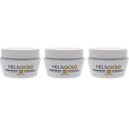 Helis Gold Restructure Masque by Helis Gold for Unisex - 3.3 oz Masque - Pack of 3 - Fresh Bloom Skin - Premium Skincare Solutions for Nourished, Hydrated, and Radiant Skin Every Day