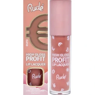High Gloss Profit Lip Lacquer - Euro by Rude Cosmetics for Women - 0.141 oz Lip Gloss - Fresh Bloom Skin - Premium Skincare Solutions for Nourished, Hydrated, and Radiant Skin Every Day