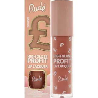 High Gloss Profit Lip Lacquer - Pound by Rude Cosmetics for Women - 0.141 oz Lip Gloss - Fresh Bloom Skin - Premium Skincare Solutions for Nourished, Hydrated, and Radiant Skin Every Day
