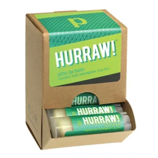 Hurraw! Lip Balm Pitta (Coconut, Mint & Lemongrass) 4.3g x 24 Display - Fresh Bloom Skin - Premium Skincare Solutions for Nourished, Hydrated, and Radiant Skin Every Day