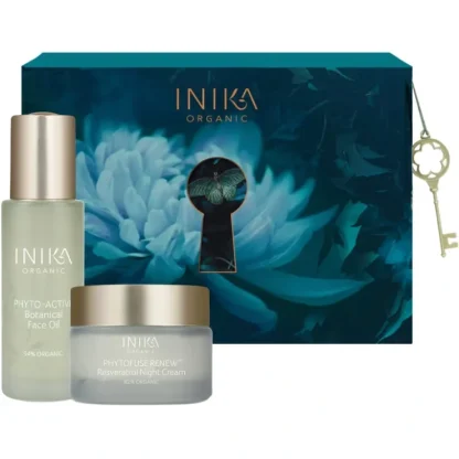 Inika Organic Moonlight Duo - Fresh Bloom Skin - Premium Skincare Solutions for Nourished, Hydrated, and Radiant Skin Every Day