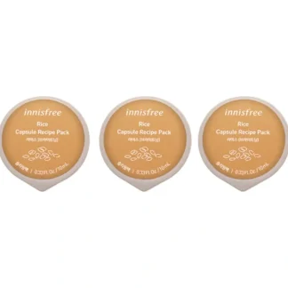 Innisfree Capsule Recipe Pack Mask - Rice by Innisfree for Unisex - 0.33 oz Mask - Pack of 3 - Fresh Bloom Skin - Premium Skincare Solutions for Nourished, Hydrated, and Radiant Skin Every Day