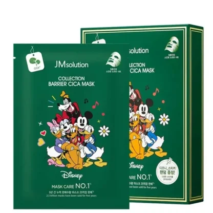 JM Solution Disney COLLECTION BARRIER CICA MASK 10pcs - Fresh Bloom Skin - Premium Skincare Solutions for Nourished, Hydrated, and Radiant Skin Every Day
