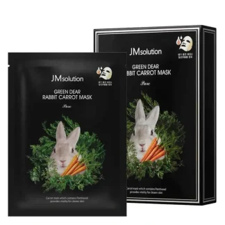JM Solution Green Dear Rabbit Carrot Mask Pure 10pcs - Fresh Bloom Skin - Premium Skincare Solutions for Nourished, Hydrated, and Radiant Skin Every Day