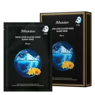 JM Solution SNOW LOTUS GLACIER WATER ALASKA MASK SNOW 10pcs - Fresh Bloom Skin - Premium Skincare Solutions for Nourished, Hydrated, and Radiant Skin Every Day