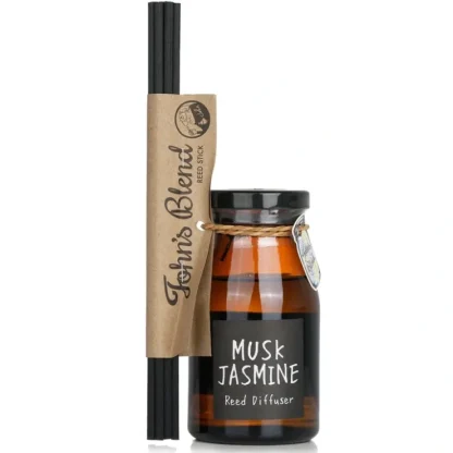 John's Blend Reed Diffuser - Musk Jasmine 140ml - Fresh Bloom Skin - Premium Skincare Solutions for Nourished, Hydrated, and Radiant Skin Every Day