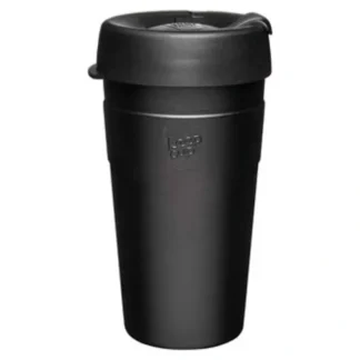 KeepCup Thermal Stainless Steel Reusable Cup L/16oz/454ml - Black Fixed Size - Fresh Bloom Skin - Premium Skincare Solutions for Nourished, Hydrated, and Radiant Skin Every Day
