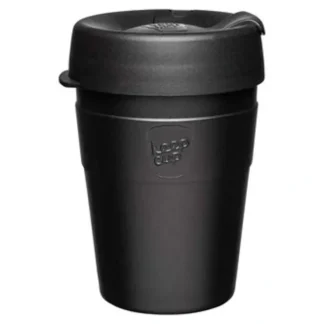 KeepCup Thermal Stainless Steel Reusable Cup M/12oz/340ml - Black Fixed Size - Fresh Bloom Skin - Premium Skincare Solutions for Nourished, Hydrated, and Radiant Skin Every Day