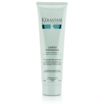 Kerastase Resistance Ciment Thermique Resurfacing Strengthening Milk Blow-Dry Care (For Damaged Hair) 150ml/5.1oz - Fresh Bloom Skin - Premium Skincare Solutions for Nourished, Hydrated, and Radiant Skin Every Day