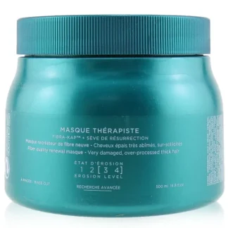 Kerastase Resistance Masque Therapiste Fiber Quality Renewal Masque (For Very Damaged, Over-Processed Thick Hair) 500ml/16.9oz - Fresh Bloom Skin - Premium Skincare Solutions for Nourished, Hydrated, and Radiant Skin Every Day
