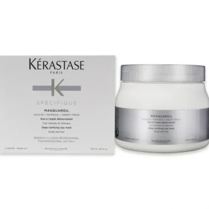 Kerastase Specifique Masquargil Deep Clarifying Clay Mask by Kerastase for Unisex - 16.9 oz Masque - Fresh Bloom Skin - Premium Skincare Solutions for Nourished, Hydrated, and Radiant Skin Every Day