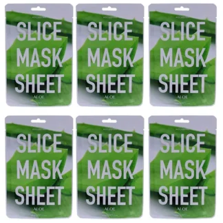 Kocostar Slice Sheet Mask - Aloe by Kocostar for Unisex - 1 Pc Mask - Pack of 6 - Fresh Bloom Skin - Premium Skincare Solutions for Nourished, Hydrated, and Radiant Skin Every Day