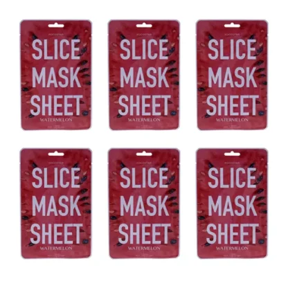 Kocostar Slice Sheet Mask - Watermelon by Kocostar for Unisex - 1 Pc Mask - Pack of 6 - Fresh Bloom Skin - Premium Skincare Solutions for Nourished, Hydrated, and Radiant Skin Every Day