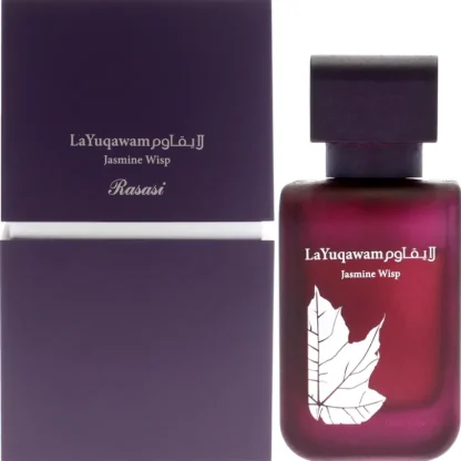 La Yuqawam Jasmine Wisp by Rasasi for Women - 2.53 oz EDP Spray - Fresh Bloom Skin - Premium Skincare Solutions for Nourished, Hydrated, and Radiant Skin Every Day