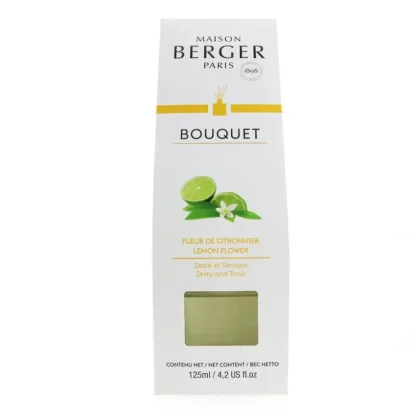 Lampe Berger (Maison Berger Paris) Cube Scented Bouquet - Lemon Flower 125ml/4.2oz - Fresh Bloom Skin - Premium Skincare Solutions for Nourished, Hydrated, and Radiant Skin Every Day