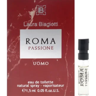 Laura Biagiotti Roma Passione by Laura Biagiotti for Men - 1.5 ml EDT Spray Vial (Mini) - Fresh Bloom Skin - Premium Skincare Solutions for Nourished, Hydrated, and Radiant Skin Every Day