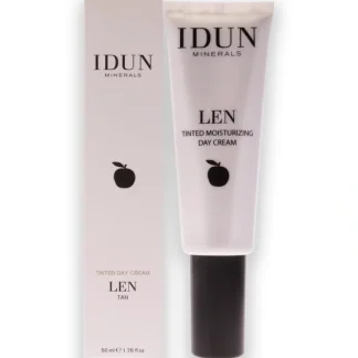 Len Tinted Day Cream - 405 Tan by Idun Minerals for Women - 1.76 oz Cream - Fresh Bloom Skin - Premium Skincare Solutions for Nourished, Hydrated, and Radiant Skin Every Day