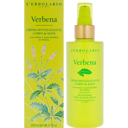 LErbolario Revitalising Body and Hand Cream - Verbena by LErbolario for Unisex - 6.7 oz Cream - Fresh Bloom Skin - Premium Skincare Solutions for Nourished, Hydrated, and Radiant Skin Every Day