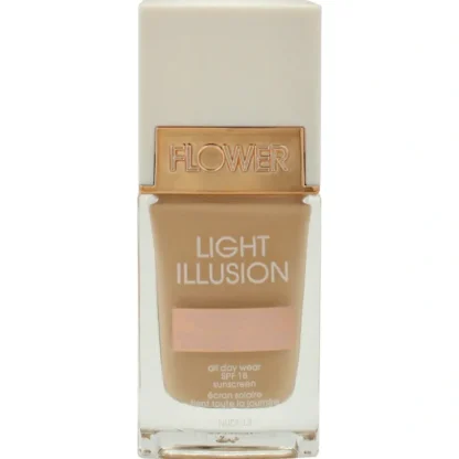 Light Illusion Foundation SPF 18 - L3 Nude by Flower Beauty for Women - 1 oz Foundation - Fresh Bloom Skin - Premium Skincare Solutions for Nourished, Hydrated, and Radiant Skin Every Day