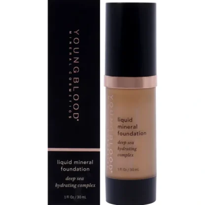 Liquid Mineral Foundation - Nutmeg by Youngblood for Women - 1 oz Foundation - Fresh Bloom Skin - Premium Skincare Solutions for Nourished, Hydrated, and Radiant Skin Every Day