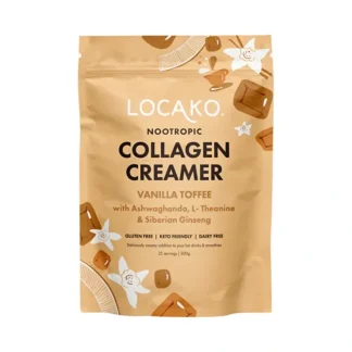 Locako Collagen Creamer Nootropic (Vanilla Toffee) 300g - Fresh Bloom Skin - Premium Skincare Solutions for Nourished, Hydrated, and Radiant Skin Every Day