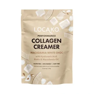 Locako Collagen Creamer Performance (Macadamia White Choc) 300g - Fresh Bloom Skin - Premium Skincare Solutions for Nourished, Hydrated, and Radiant Skin Every Day