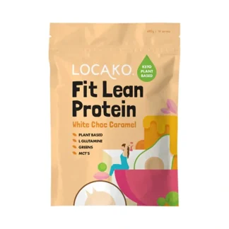 Locako Fit Lean Protein White Chocolate Caramel 480g - Fresh Bloom Skin - Premium Skincare Solutions for Nourished, Hydrated, and Radiant Skin Every Day
