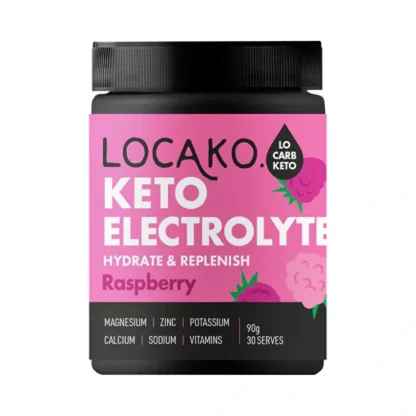 Locako Keto Electrolyte Hydrate & Replenish Raspberry 90g - Fresh Bloom Skin - Premium Skincare Solutions for Nourished, Hydrated, and Radiant Skin Every Day