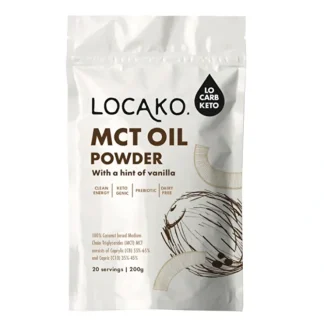 Locako MCT Oil Powder With A Hint Of Vanilla 200g - Fresh Bloom Skin - Premium Skincare Solutions for Nourished, Hydrated, and Radiant Skin Every Day