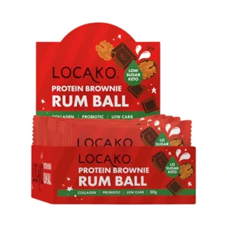 Locako Protein Brownie Ball Rum Ball 30g x 10 Display - Fresh Bloom Skin - Premium Skincare Solutions for Nourished, Hydrated, and Radiant Skin Every Day