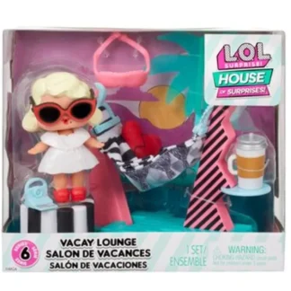 L.O.L. Surprise HOS Furniture Playset with Doll - Vacay Lounge 10x17x15cm - Fresh Bloom Skin - Premium Skincare Solutions for Nourished, Hydrated, and Radiant Skin Every Day