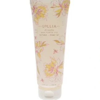 Lollia Breathe Perfumed Shower Gel - Peony and white lily by Lollia for Unisex - 8 oz Shower Gel - Fresh Bloom Skin - Premium Skincare Solutions for Nourished, Hydrated, and Radiant Skin Every Day
