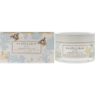 Lollia Wish Body Butter - Sugared Pastille by Lollia for Unisex - 5.5 oz Moisturizer - Fresh Bloom Skin - Premium Skincare Solutions for Nourished, Hydrated, and Radiant Skin Every Day
