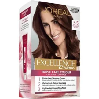 L'Oral Paris Excellence Crme Permanent Hair Colour - 5.5 Mahogany Brown - Fresh Bloom Skin - Premium Skincare Solutions for Nourished, Hydrated, and Radiant Skin Every Day