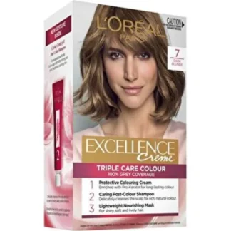 L'Oral Paris Excellence Crme Permanent Hair Colour - 7 Dark Blonde - Fresh Bloom Skin - Premium Skincare Solutions for Nourished, Hydrated, and Radiant Skin Every Day